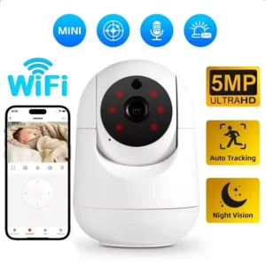 5MP HD Indoor Security WIFI Camera For Baby Monitor Dog Camera Motion Detection Tuya Smart Home Works With Alexa