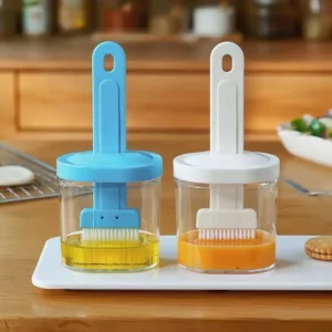 High Temp Resistant Silicone Oil Bottle Brush Set Kitchen BBQ Cooking Gadgets Accessories