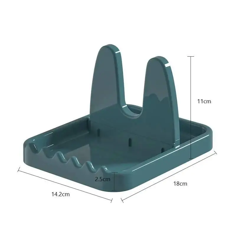 Foldable Pot Lid Rack Plastic Spoon Holder Stand Kitchen Organizer For Fork Spatula Rack Pan Cover Shelf Tableware Storage Rack - الصورة 6