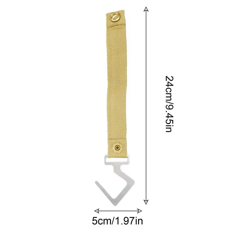 S Hooks Small Straps with S Hooks Camping Hook Kitchen Organization Camping Gear Organizer for Suspending Pots Pans Coffee Cups - الصورة 6