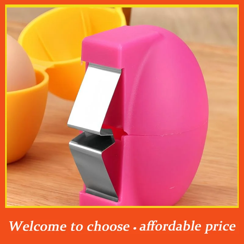 。1Pcs new Multifunctional Egg Shell Opener Handheld Egg Cracker Separator Tool Eggshell Cutter Easy Open Kitchen Gadget For Egg