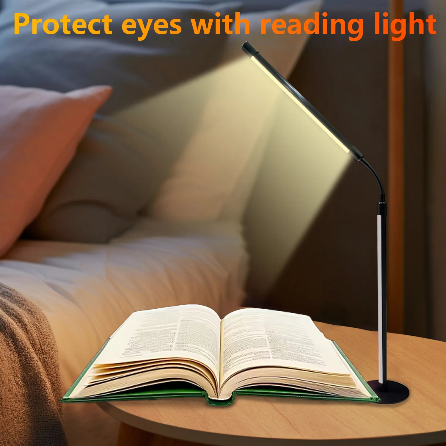 Smart desk lamp Ambient light APP controls music synchronization Timed reading Night light 360 ° adjustable - الصورة 5