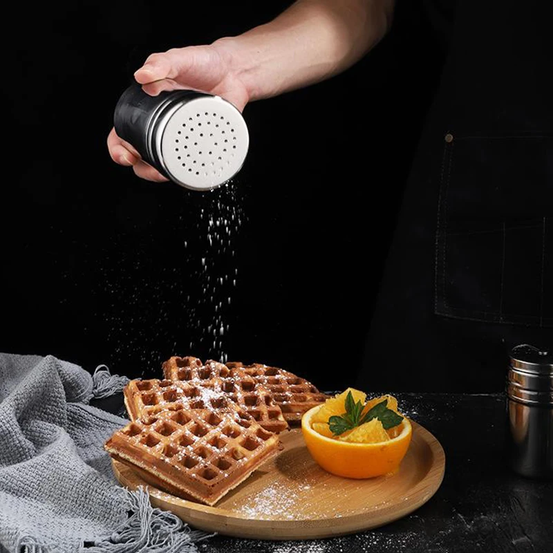 Multipurpose Stainless Steel Seasoning Jar Salt Sugar Bottle Kitchen Gadgets Spice Pepper Shaker Spice Jar Toothpick Holder