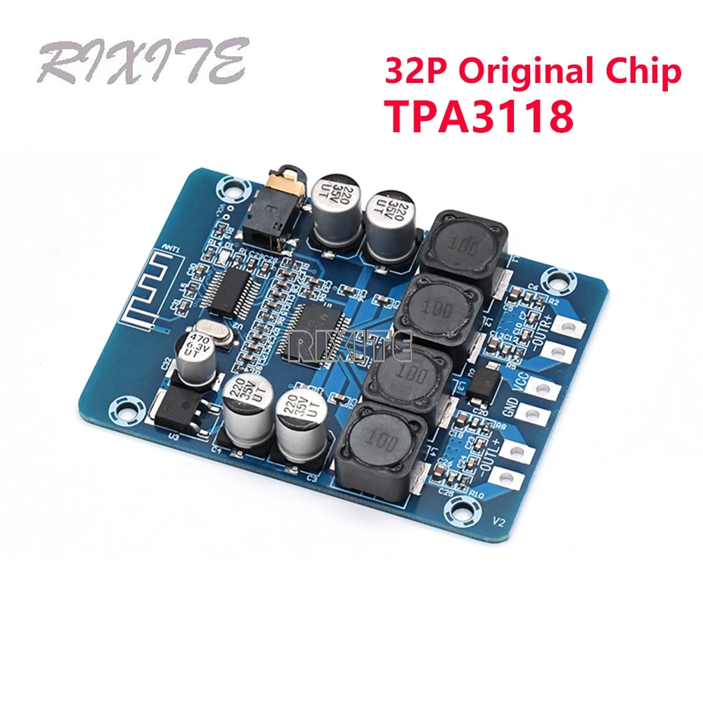 45W+45W Mini TPA3118 Bluetooth Sound Amplifier Board Audio Power Amp DC 12-28V for Car Karaoke Smart Home Theater Subwoofer