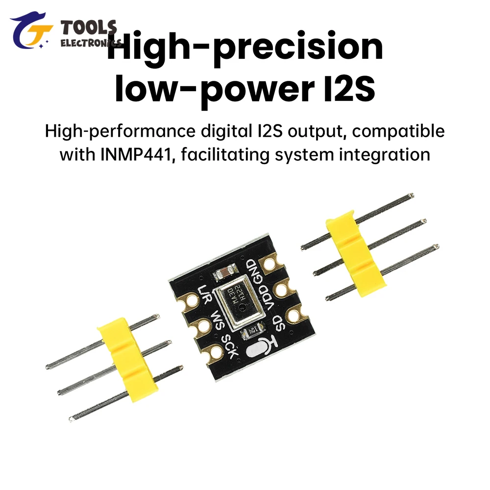 MS4030 Omnidirectional MEMS Microphone Module - High Precision I2S Digital Output for ESP32 Smart Home Compatible with INMP441 - الصورة 5