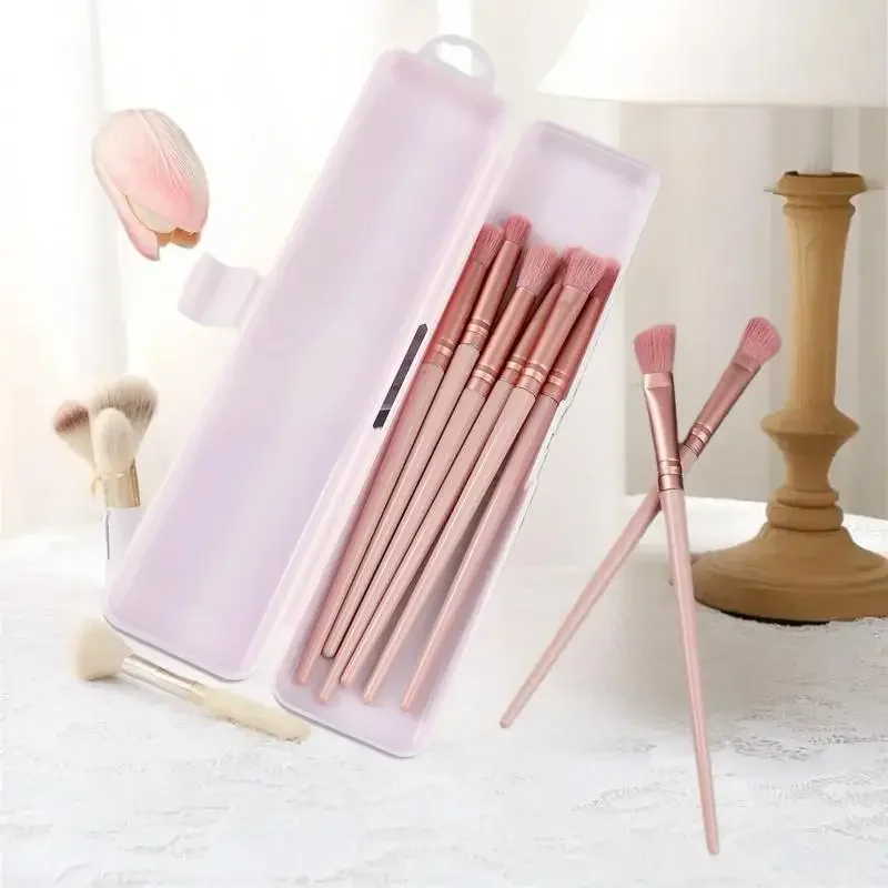 Portable Makeup Brush Organizer Eyebrow Pencil Tableware Chopsticks Transparent With Cover Storage Box Kitchen Accessories - الصورة 3