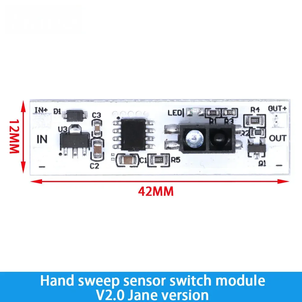 DC 12V Capacitive Touch Sensor Switch Coil Spring Switch LED Dimmer Control Switch 9-24V 30W 3A for Smart Home LED Light Strip - الصورة 5