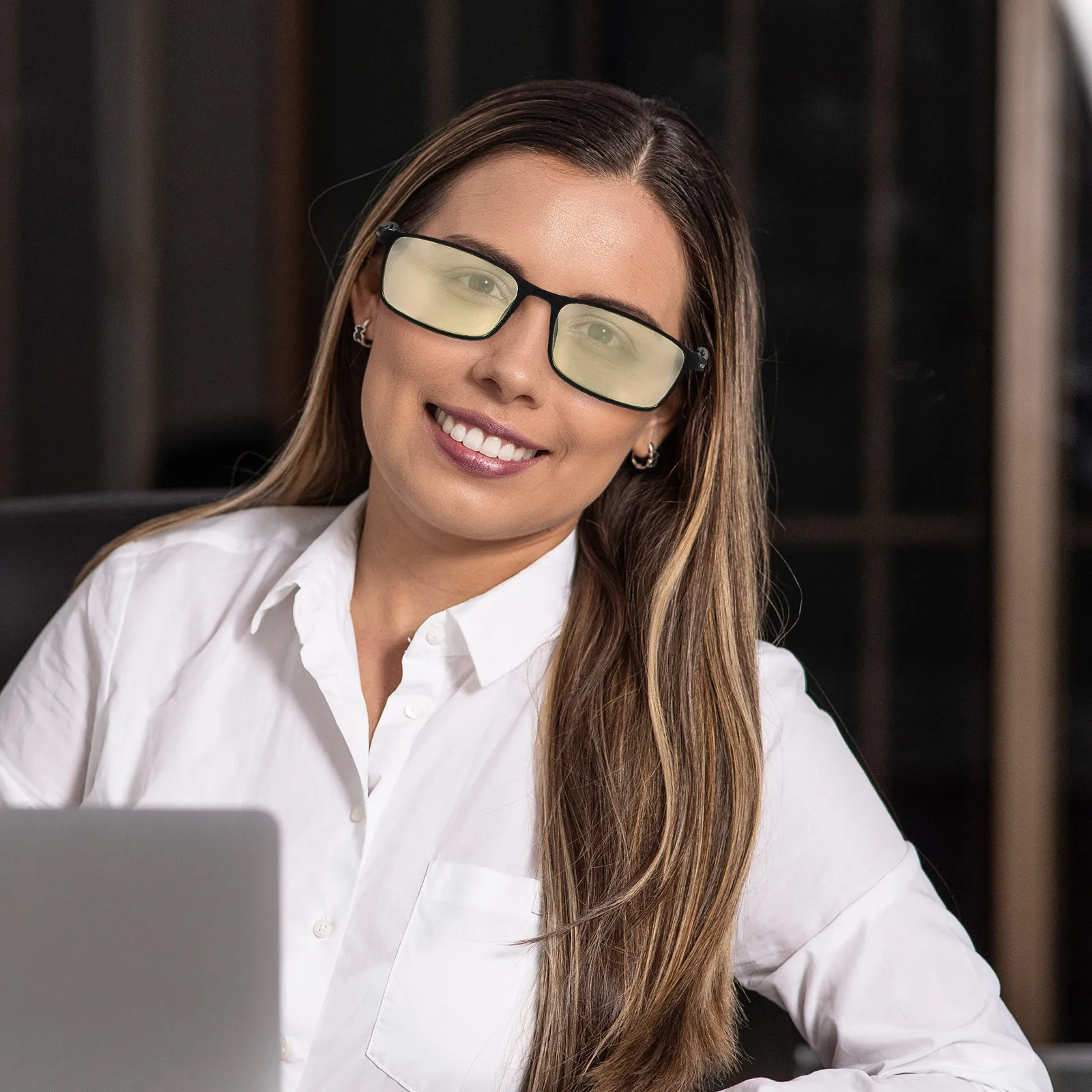 1Pair Smart Zoom Presbyopic Reading Glasses Flexible Lightweight Frame Stylish Eyeglasses for Men Women Home Office Use