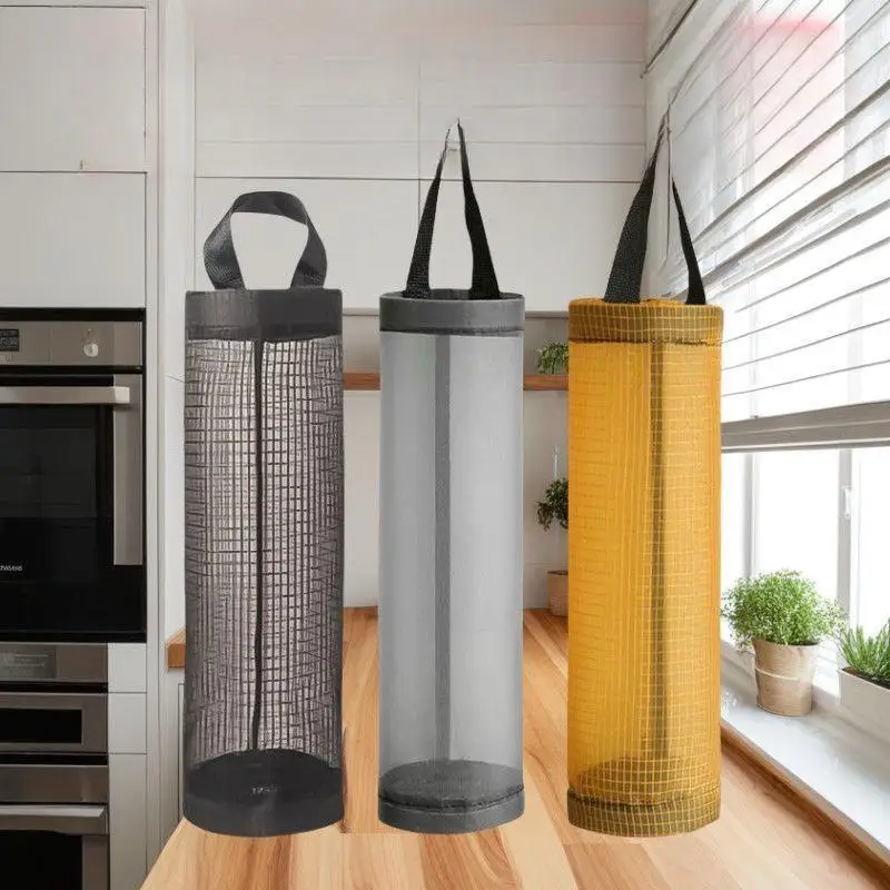 Innovative Wall-Mounted Bag Dispenser- Nylon Kitchen Organizer with Sturdy Grommets for Pantry. - الصورة 6