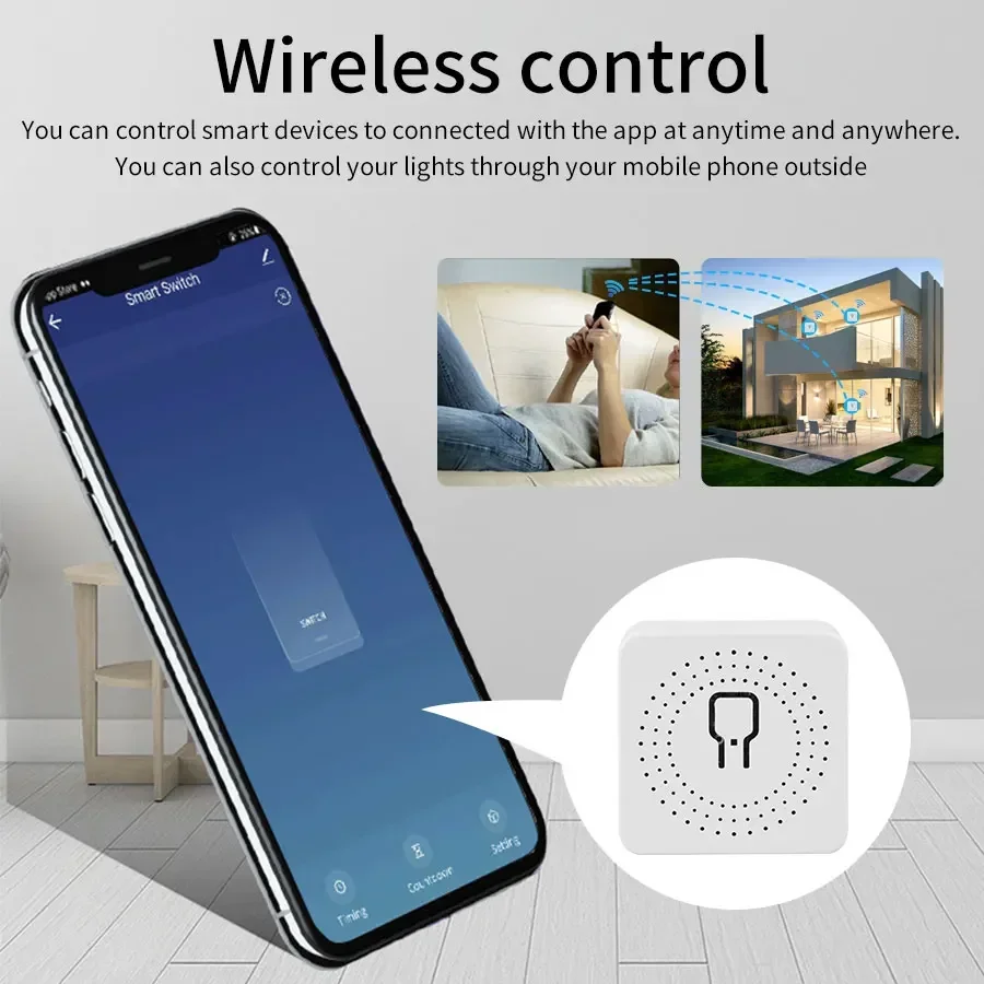20A 16A Smart WiFi Switch DIY Automation Module 2-way Control CozyLife APP Remote Control Alexa Google Home Voice Control - الصورة 3