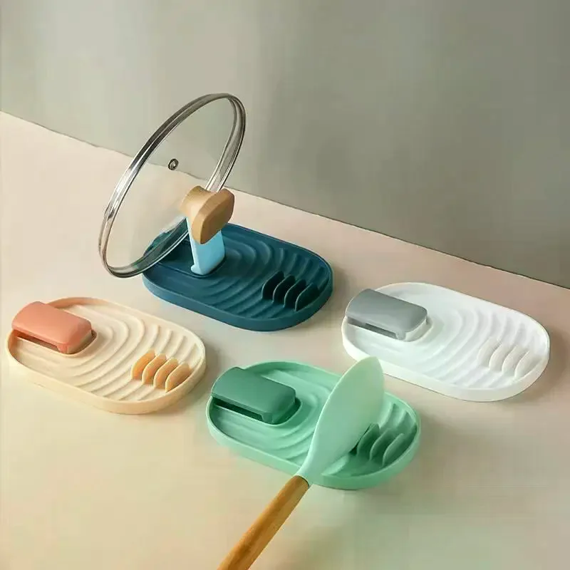 Plastic Spoon Holder Kitchen Cooking Tools Kitchen Spoon Utensil Heat Resistant Storage Shelves Kitchen Accessories - الصورة 4