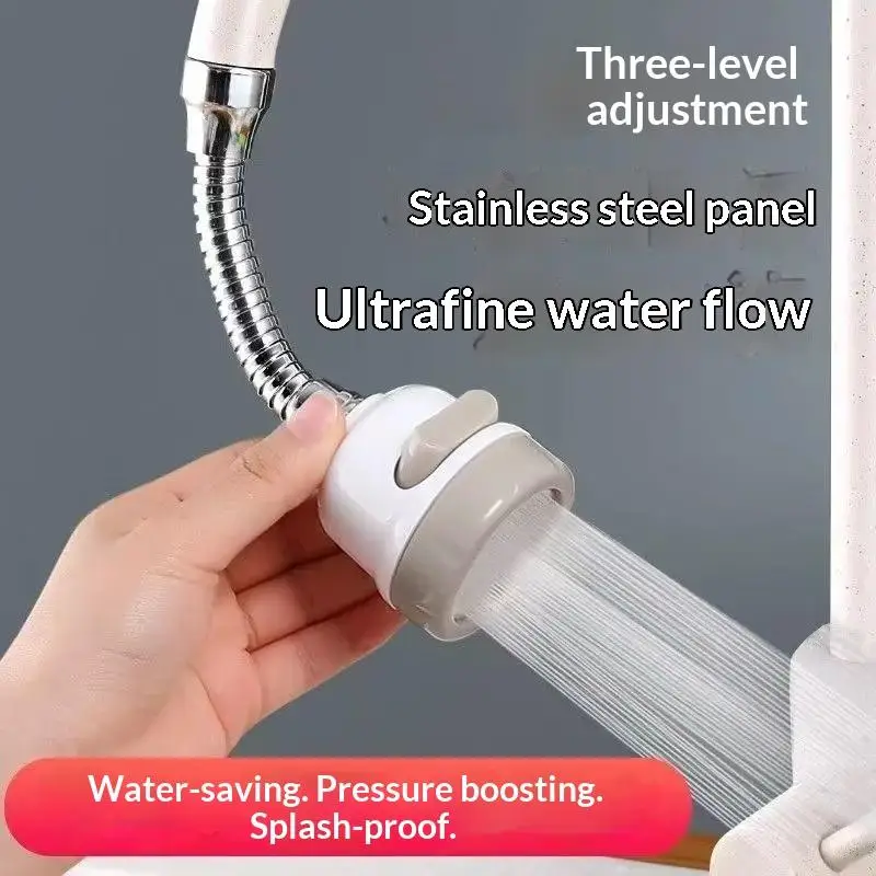 3 Modes Universal Kitchen Faucet Adapter 360 Rotation Faucet Filter Extenders Kitchen Gadgets Spray Water Saving Tap Nozzle - Image 2