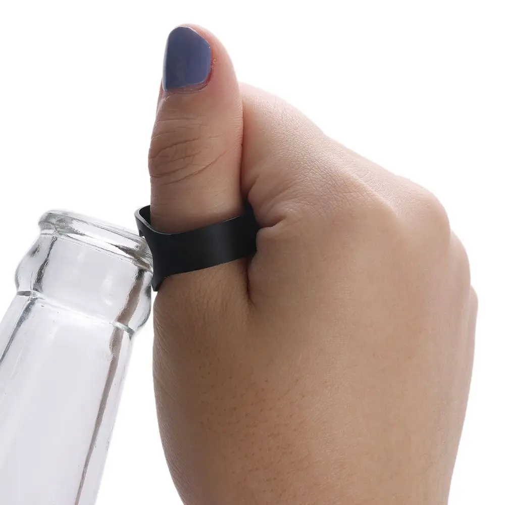 1/3PCS Unique Stainless Steel Home & Living Gadgets Beer Bottles Opener Kitchen Tool Finger Ring Openers - الصورة 5