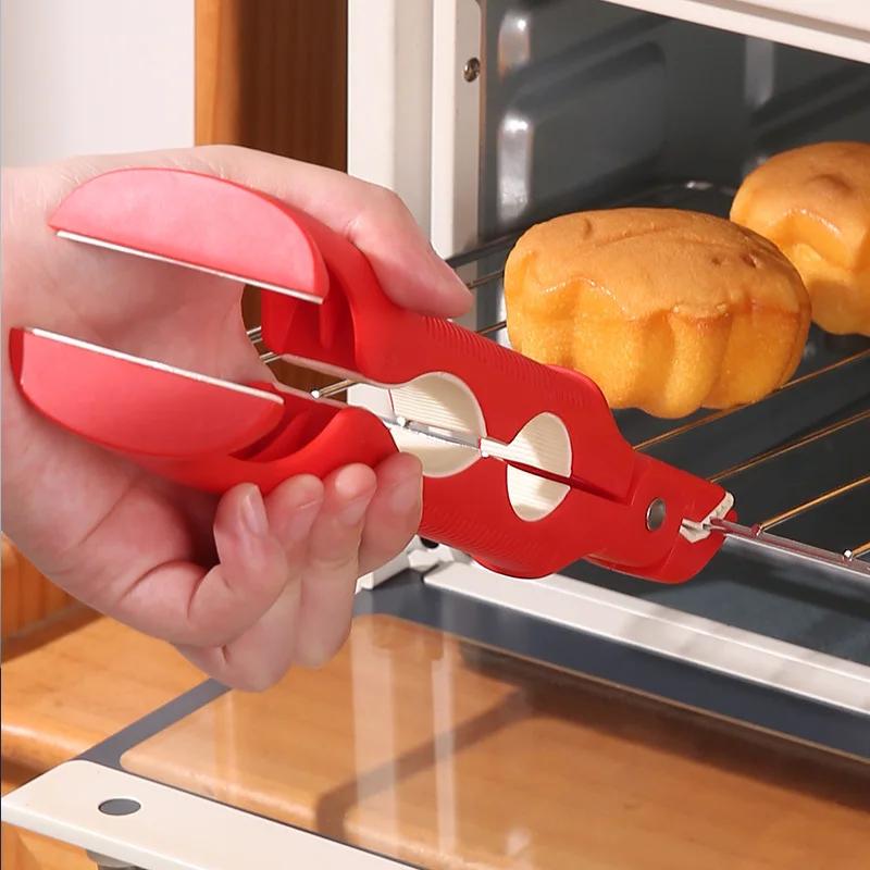 1PC Anti-hot Clip Lifter Anti-scald Clip Silicone Kitchen Anti Scald Plate Bowl Dish Pot Holder Kitchen Accessories Gadget