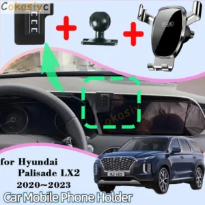 Car Mobile Phone Holder for Hyundai Palisade LX2 2020~2023 Air Vent Cellphone Bracket Auto Smartphone Stand Gravity Accessories