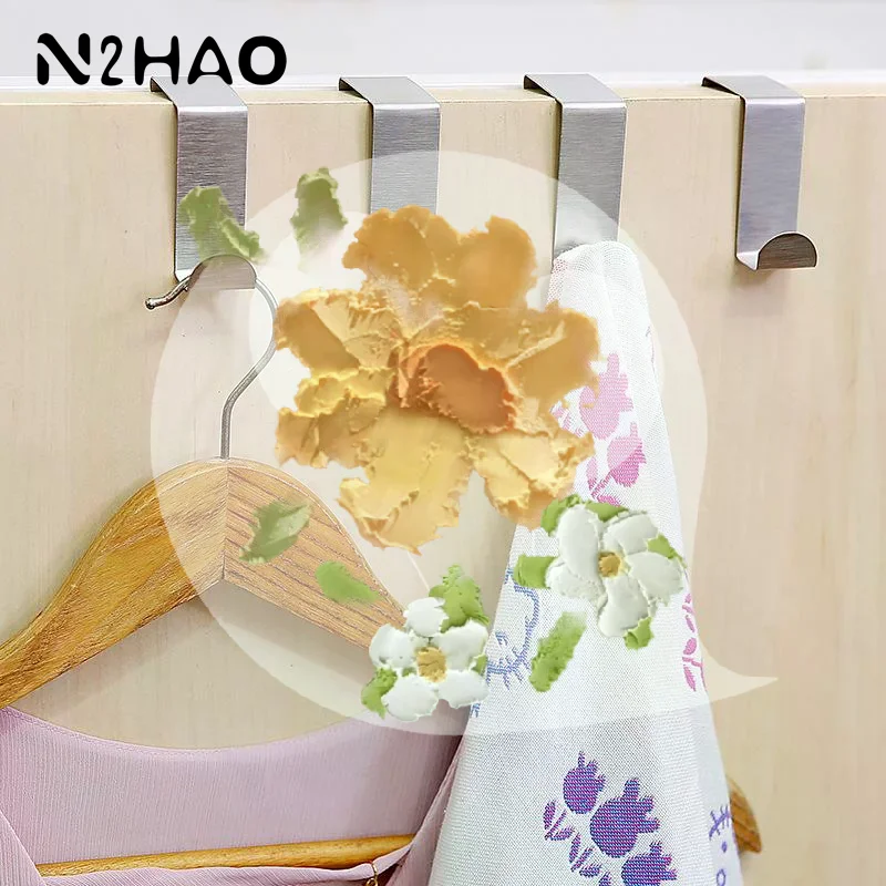 Z-Shaped Bathroom Cabinet By Hook Stainless Steel By Rear Hanger Keychain Coat Hook Home Kitchen Accessories Organizer Tool - الصورة 6