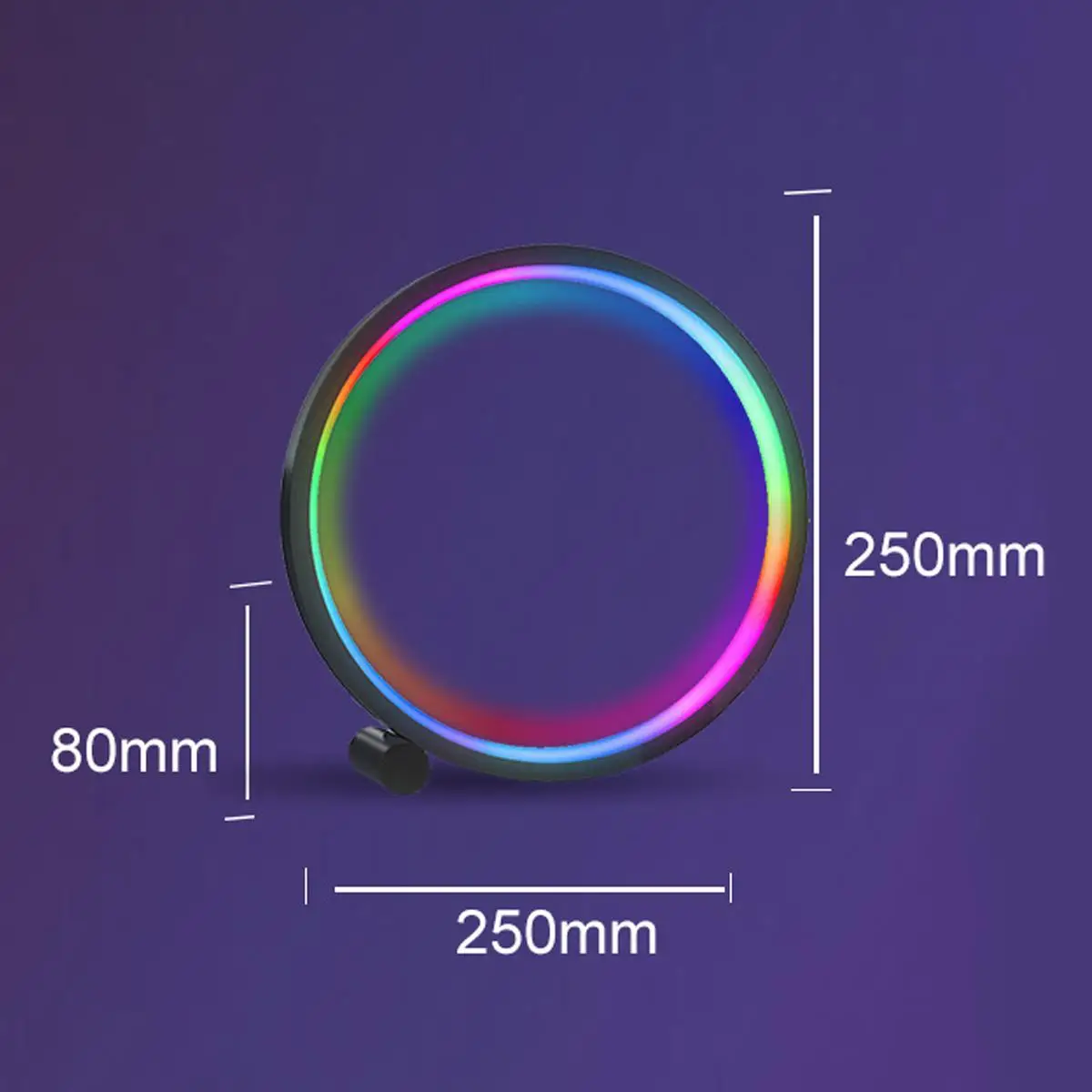 Smart Table Lamp Music Sync Stepless Dimming Table Lamps Atmosphere Usb Desk Setup Room Decor Atmosphere Light Home Gift Usb - الصورة 2