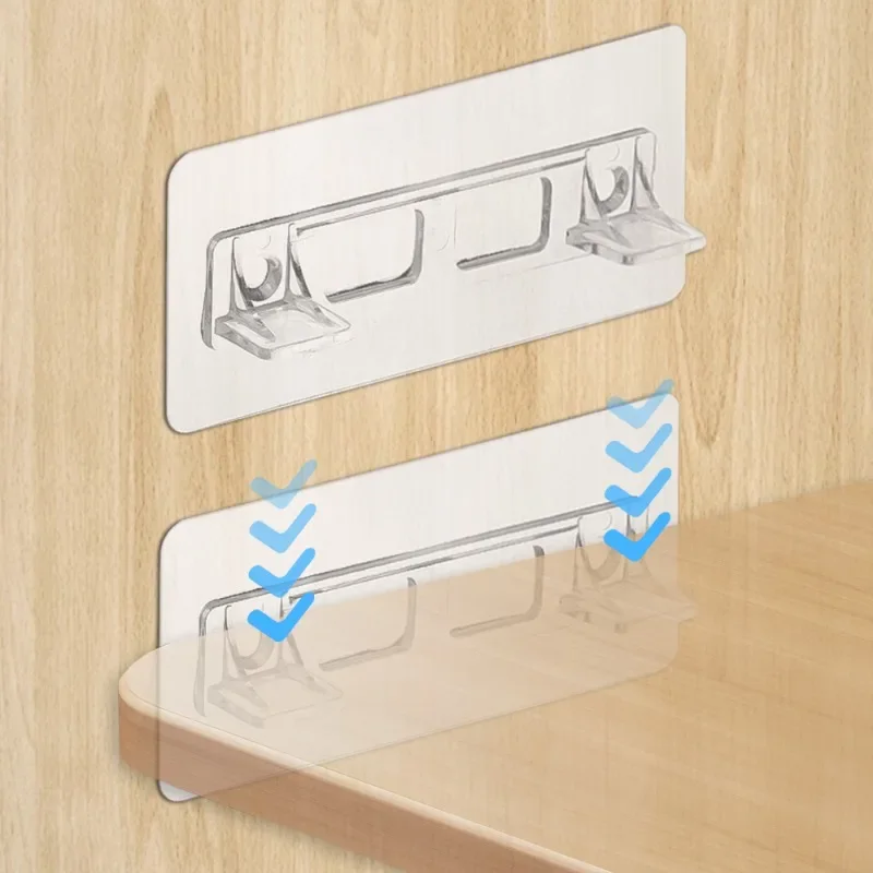 10/1PCS Adhesive Shelf Support Pegs For Kitchen Bedroom Closet Cabinet Shelf Support Clips Wall Hanger Sticker Bracket Holder - Image 3