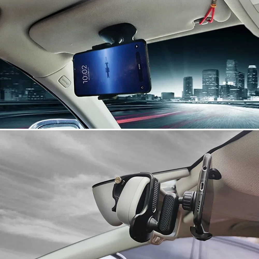 for iPhone Samsung Xiaomi Car Phone Holder Dash Board Portable Car Holder Mount Stand GPS Auto Clip Smartphone Stand Bracket - الصورة 3