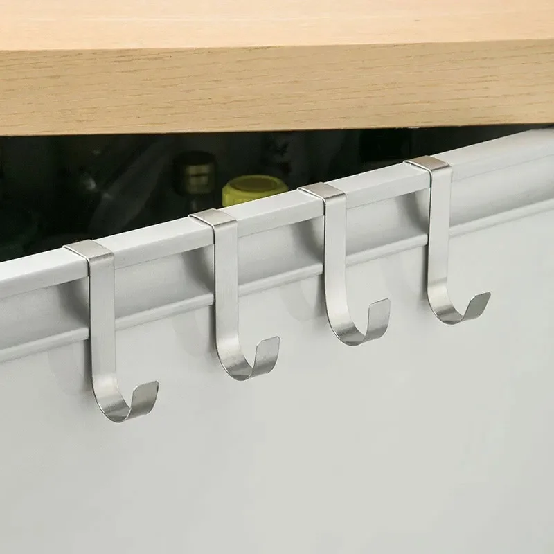 S-Shaped Metal Hook Cabinet Door Hanging Rack Gadgets Holders Desk Shelves Kitchen Utensils Storage Organizer Bathroom Accessori - Image 4
