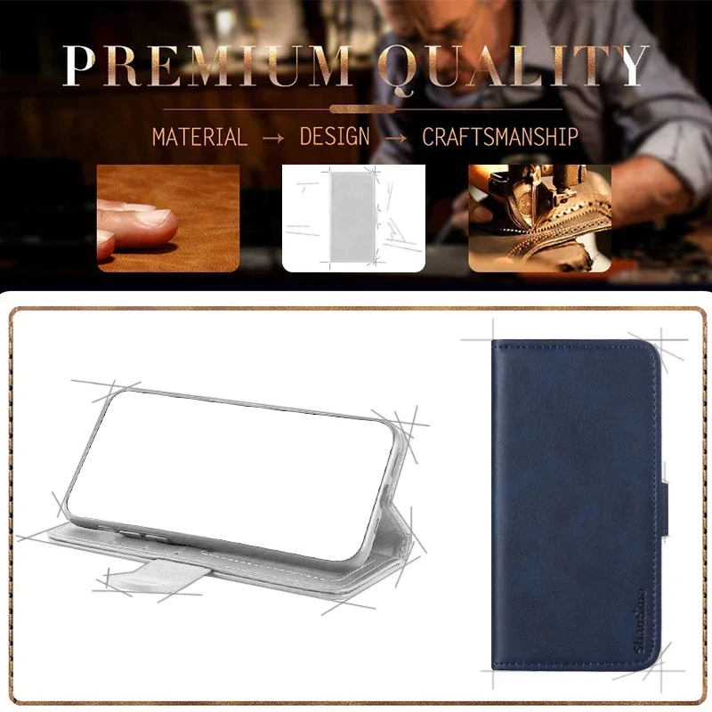 Case For Duoqin F21S Case Magnetic Wallet Leather Cover For Duoqin F21S Stand Coque Phone Cases - الصورة 6