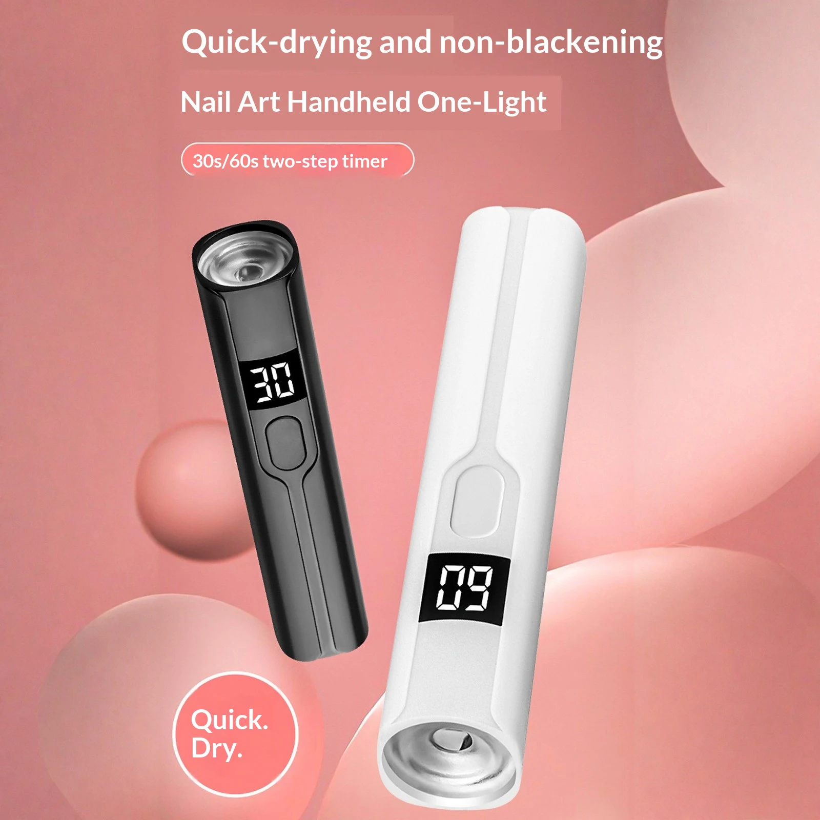 Rechargeable Mini UV LED Nail Lamp with Smart Display Portable Fast-Drying Nail Dryer Stand for Manicure Removable Desk UV Light - Image 3