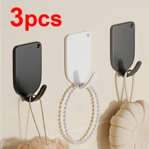 Adhesive Wall Hooks Carbon Steel Door Hanger Key Holder Wall Hanger Kitchen Towel Hooks For Bathroom Organizer Hooks For Hanging