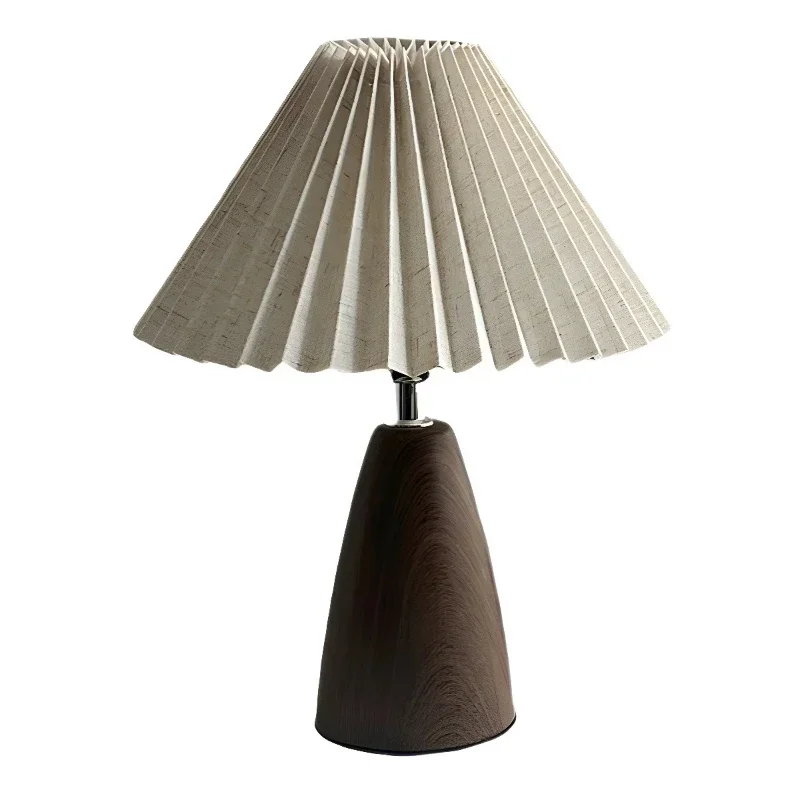 Nordic walnut, tapered desk lamp, dimmable, smart home