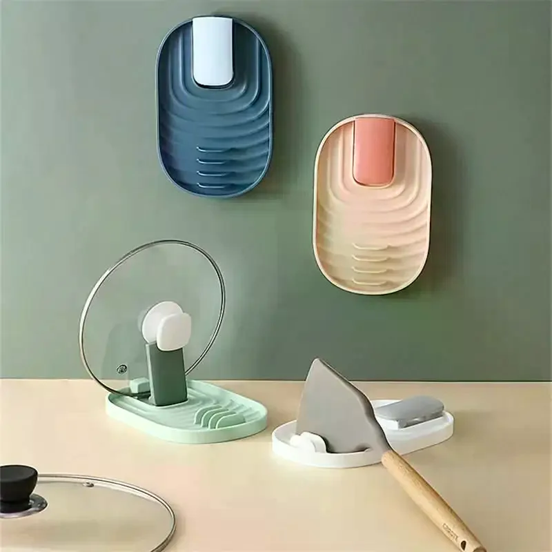 Plastic Spoon Holder Kitchen Cooking Tools Kitchen Spoon Utensil Heat Resistant Storage Shelves Kitchen Accessories - الصورة 2