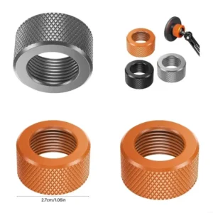Aluminum 17mm Ball Head Tightening Nut Replacement for Phone Car Mount Desktop Stand Fastener Hardware Accessory
