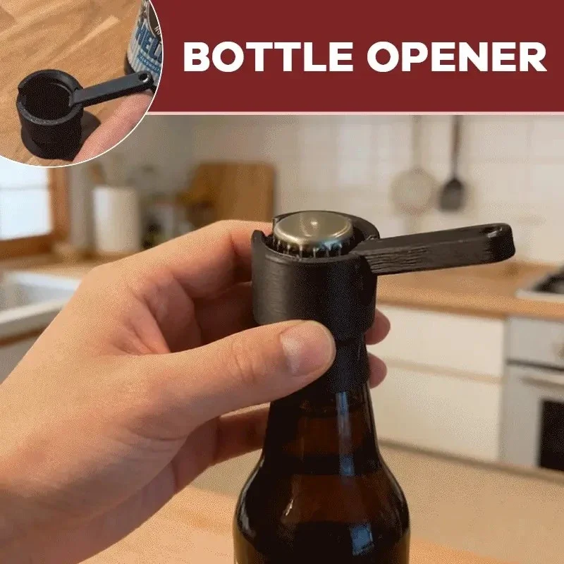 Lever Beer Bottle Opener,Creative Bottlecap Shoot Opener For Different Beer Bottles,Funny Kitchen Gadgets - الصورة 2
