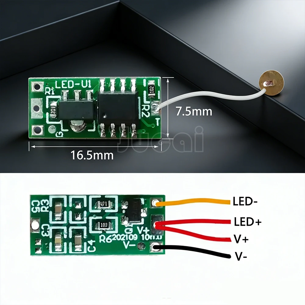 Mini Touch Sensor Dimmabble Pushbutton Smart Home Switch Controller for DC3.7-24V Closet Hallway LED Strip Switch PCB - الصورة 5