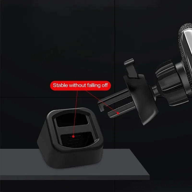 Universal Mobile Phone Bracket Base In Car Dashboard Phone Holder Car Air Outlet Clip Cellphone GPS Stand Cradle Car Accessories - الصورة 3