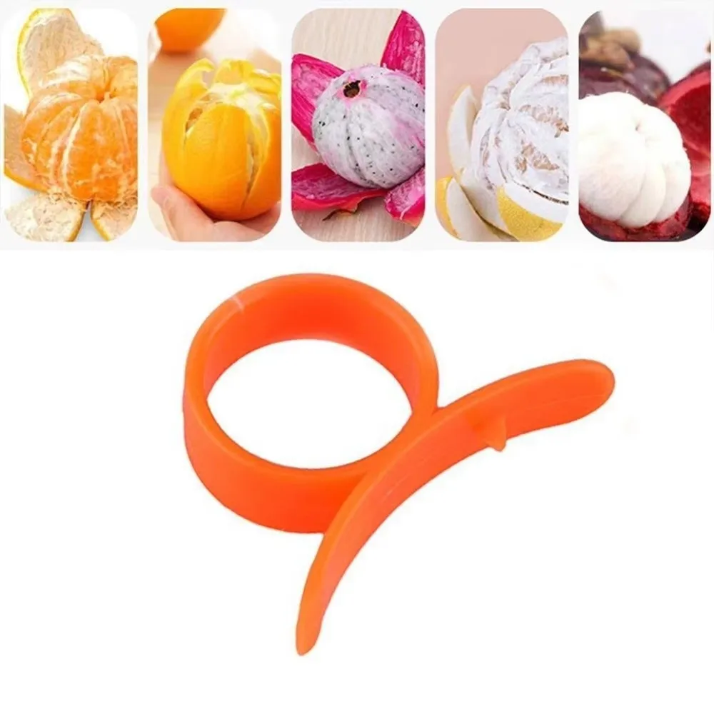 2pcs New Ring Type Citrus Parer Opening Device Practical Fruit Cutter Convenience Gadgets Stripper Tool Manual Peeling Kitchen - الصورة 5