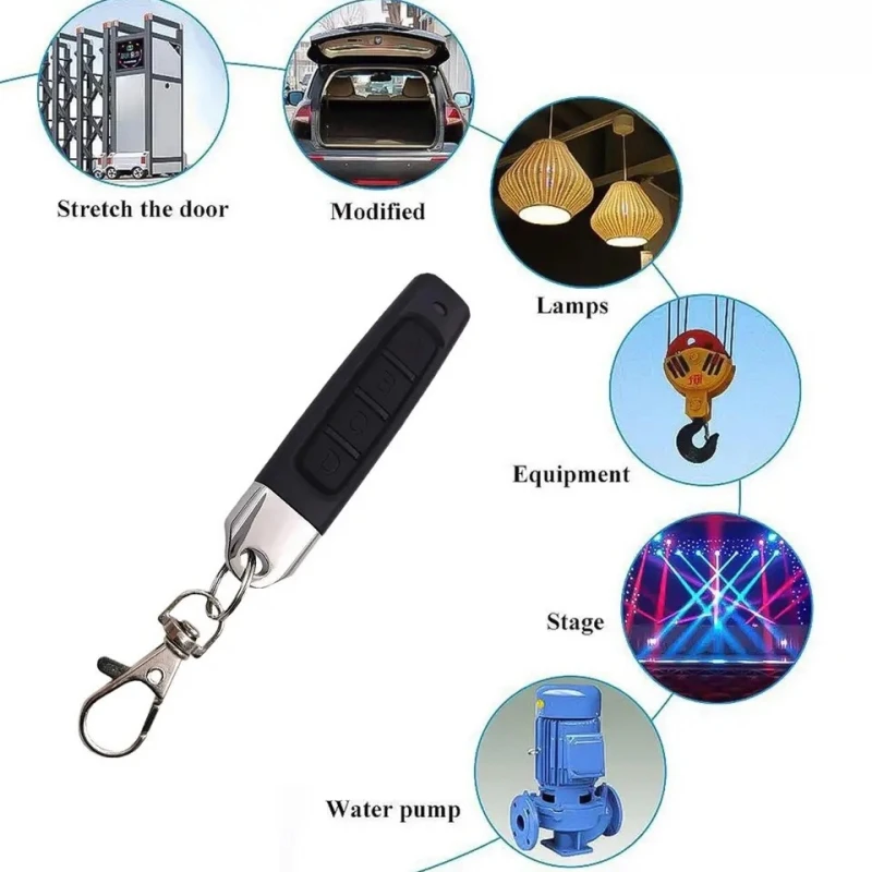 433MHz Learning Remote Control RF Remote Contro Learning Code EV1527 Smart Home Transmitter For Car Gate Garage Door Alarm Key - Image 4