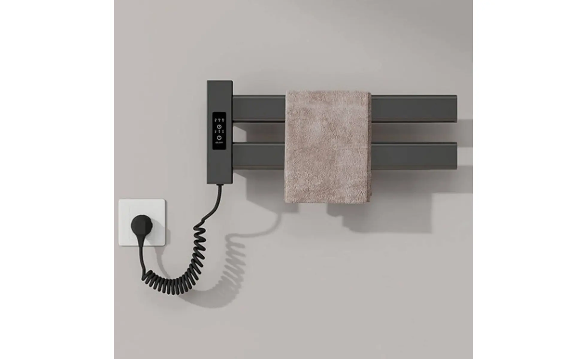 Smart Towel Heating Rack Quick Drying Electric Towel Warmer Bathroom Heater Timer Function Home Appliance IPX5 Waterproof