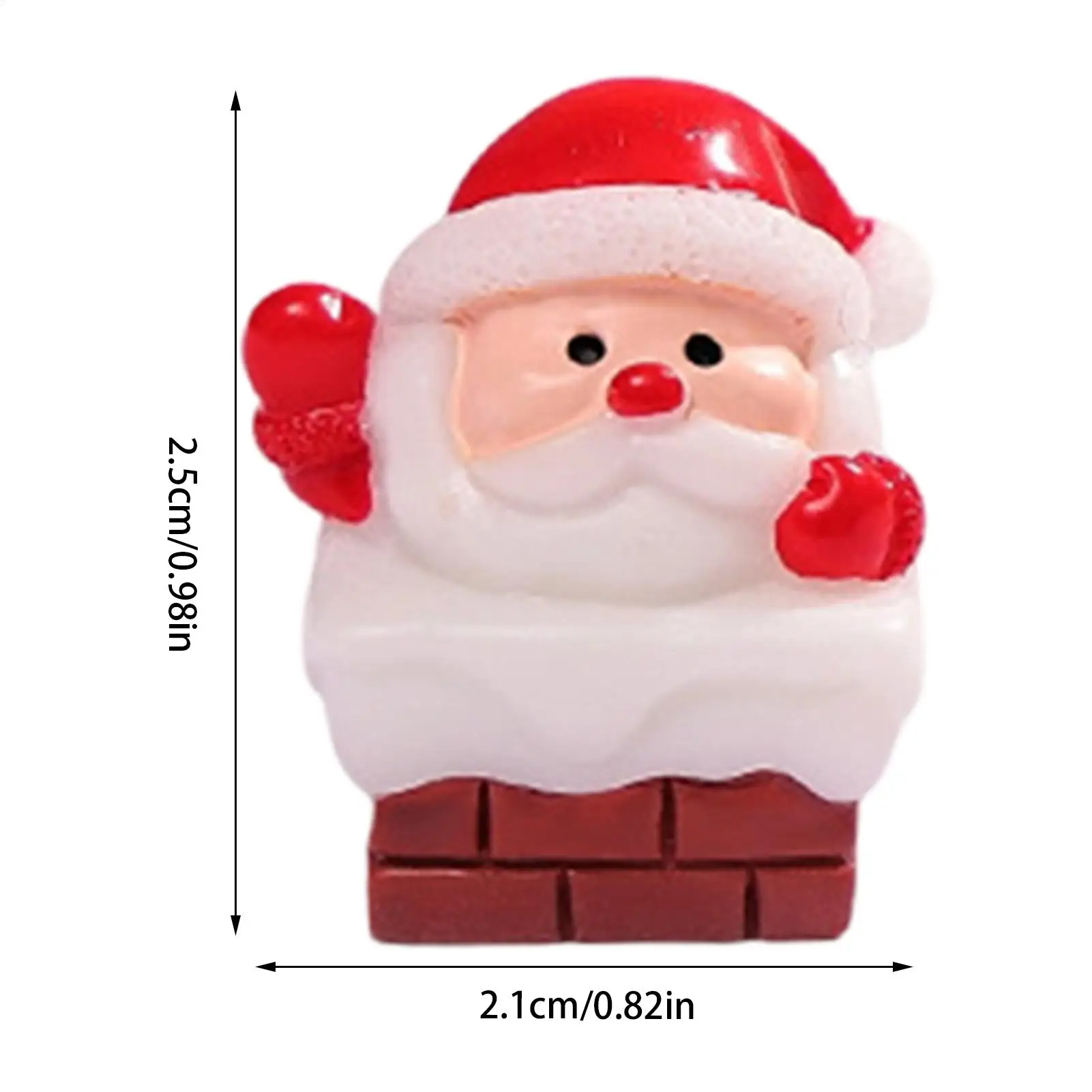Mini Santa Figurines Christmas Miniature Desktop Decor Collectible Santa Claus Ornament for Bedside Shelf Kitchen Dining Table - Image 6