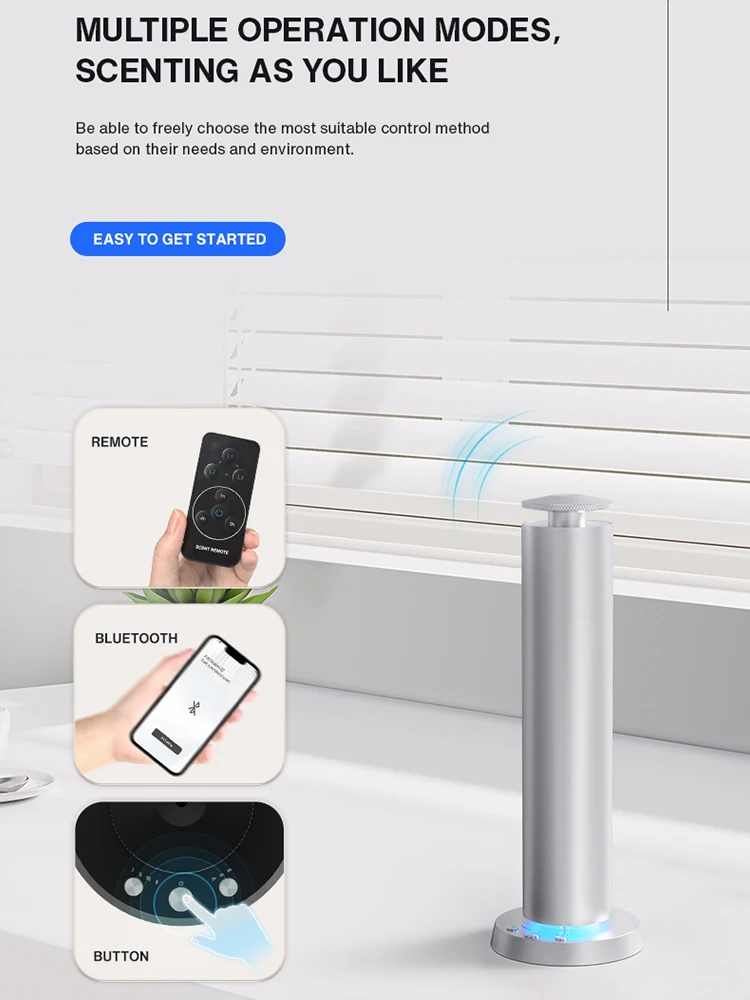 NAMASTE 200m³ Smart Electric Smell Distributor Waterless Home Fragrance Diffuser Rechargeable Aromatherapy Machine Air Diffusion - الصورة 3