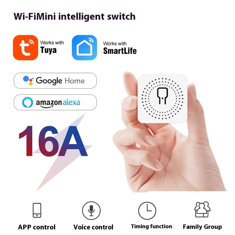 Tuya Smart WiFi Dual Control Switch - Mini Wireless Remote Module for Smart Home Automation - الصورة 3