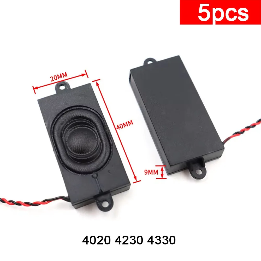 5pcs 8 ohm 4 Ω Cavity Speaker 4020 4230 4330 full requency sound chamber BOX fixed hole voice smart home speaker - الصورة 2