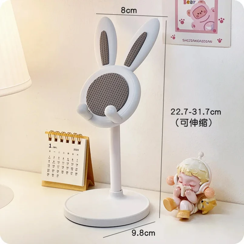 The Cute Rabbit Mobile Phone Stand Desktop Can Lift and Adjust the Desktop Phone Accessories Phone Stand Phone Grip - الصورة 6