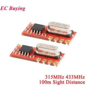 1Pc-10Pcs 315MHz 433MHz Wireless RF Remote Control Receiver Module ASK Modulation High Sensitivity Long Distance 100m Smart Home