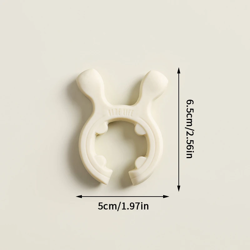 1PC Silicone Spatula Rack Deer Ear Shaped Anti-Scalding Pot Clip Spoon Holder Kitchen Gadget for Cooking And Baking - الصورة 6