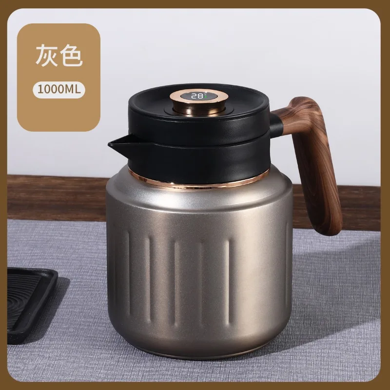 1000ML High-End Smart Coffee Pot for Home Use Large Capacity with Filter Steeping Tea Pot 316 Stainless Steel Insulated Kettle - Image 7