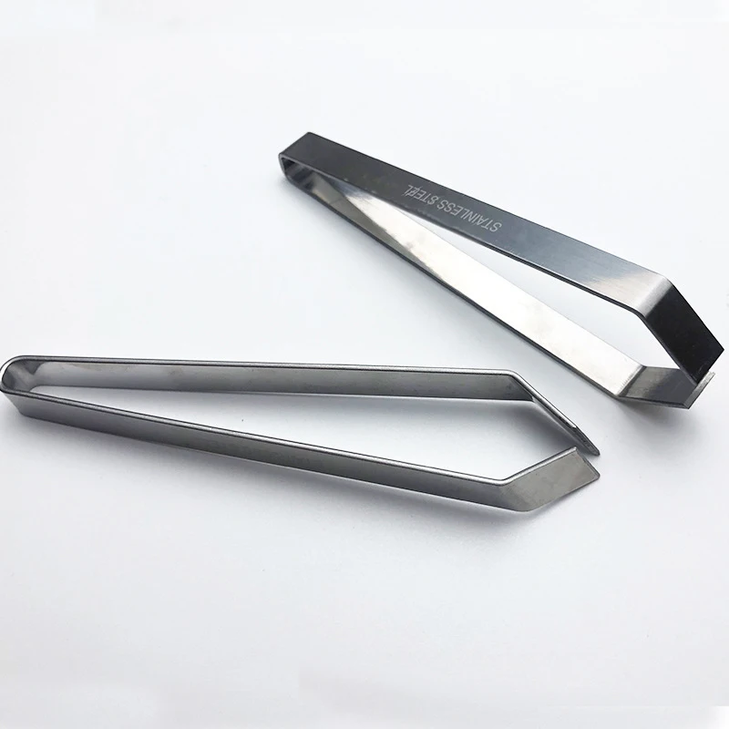 1pcs 430 Stainless Steel Fish Bone Tweezers Pincer Clip Puller Remover Tongs Fish Bone Plucking Clamp Kitchen Gadgets Tools - الصورة 6