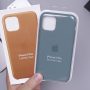 two blue and brown iPhone cases